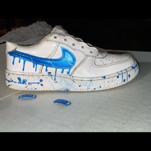 Nike Air Force 1 custom saFIRE Sz 6
